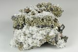 Pyrite, Chalcopyrite, Quartz and Orpiment - Palomo Mine, Peru #187375-2